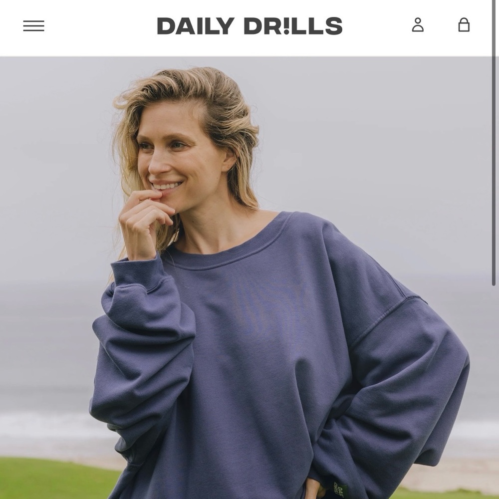 Daily Drills unisex oversized hoodie.  Brand new. Need to size down :)